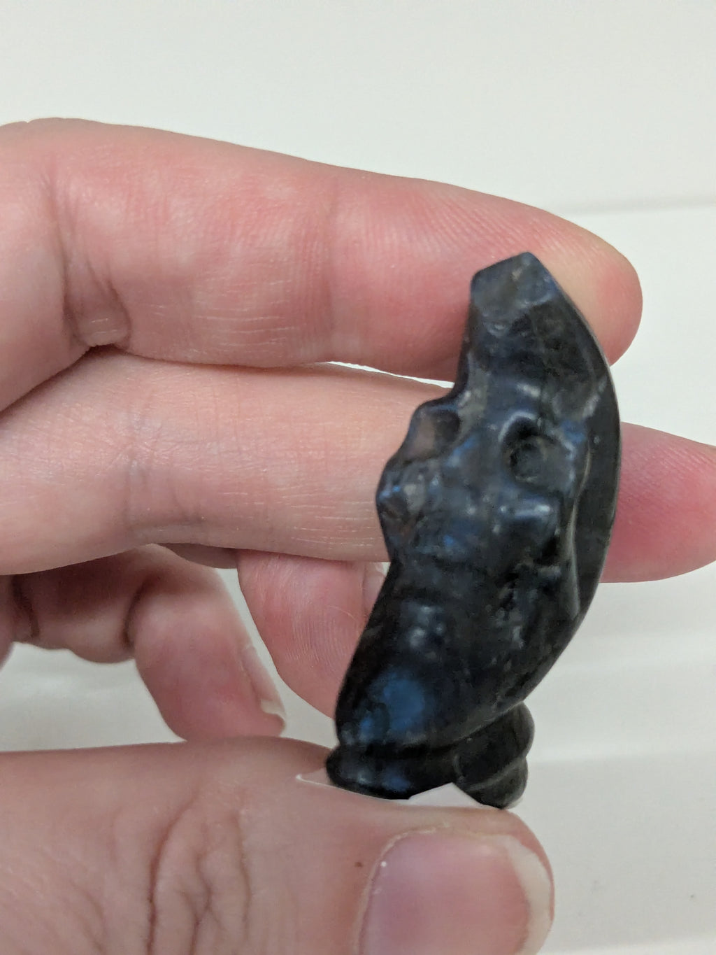 Labradorite Moon Face Carving