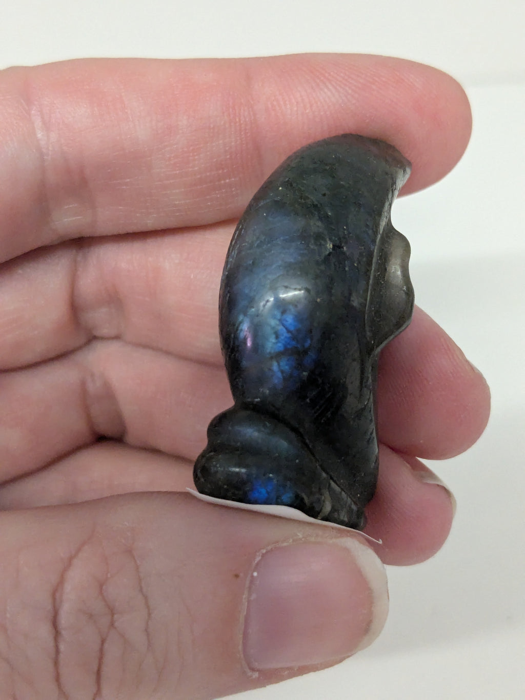 Labradorite Moon Face Carving