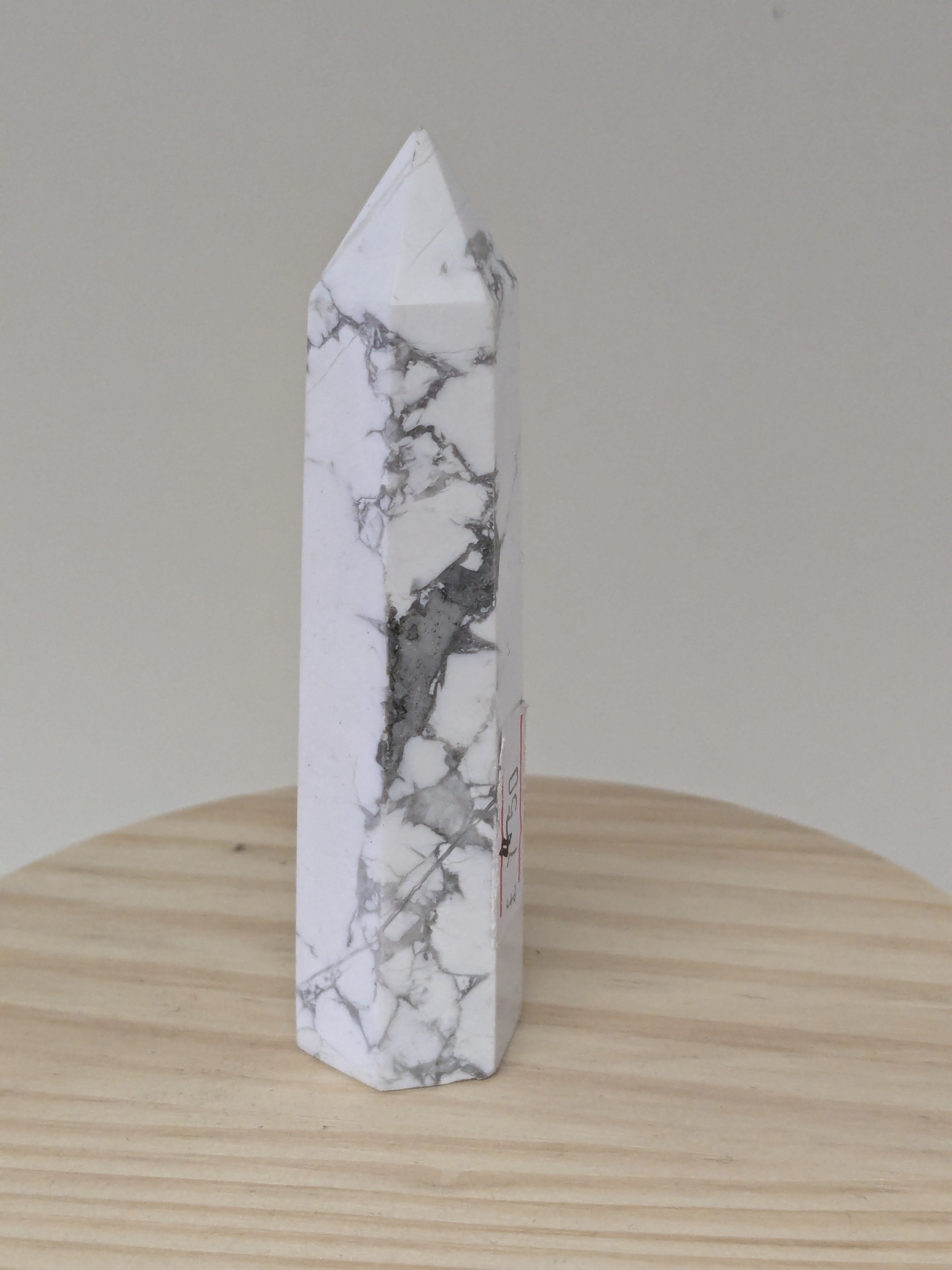 Howlite Crystal Point Tower