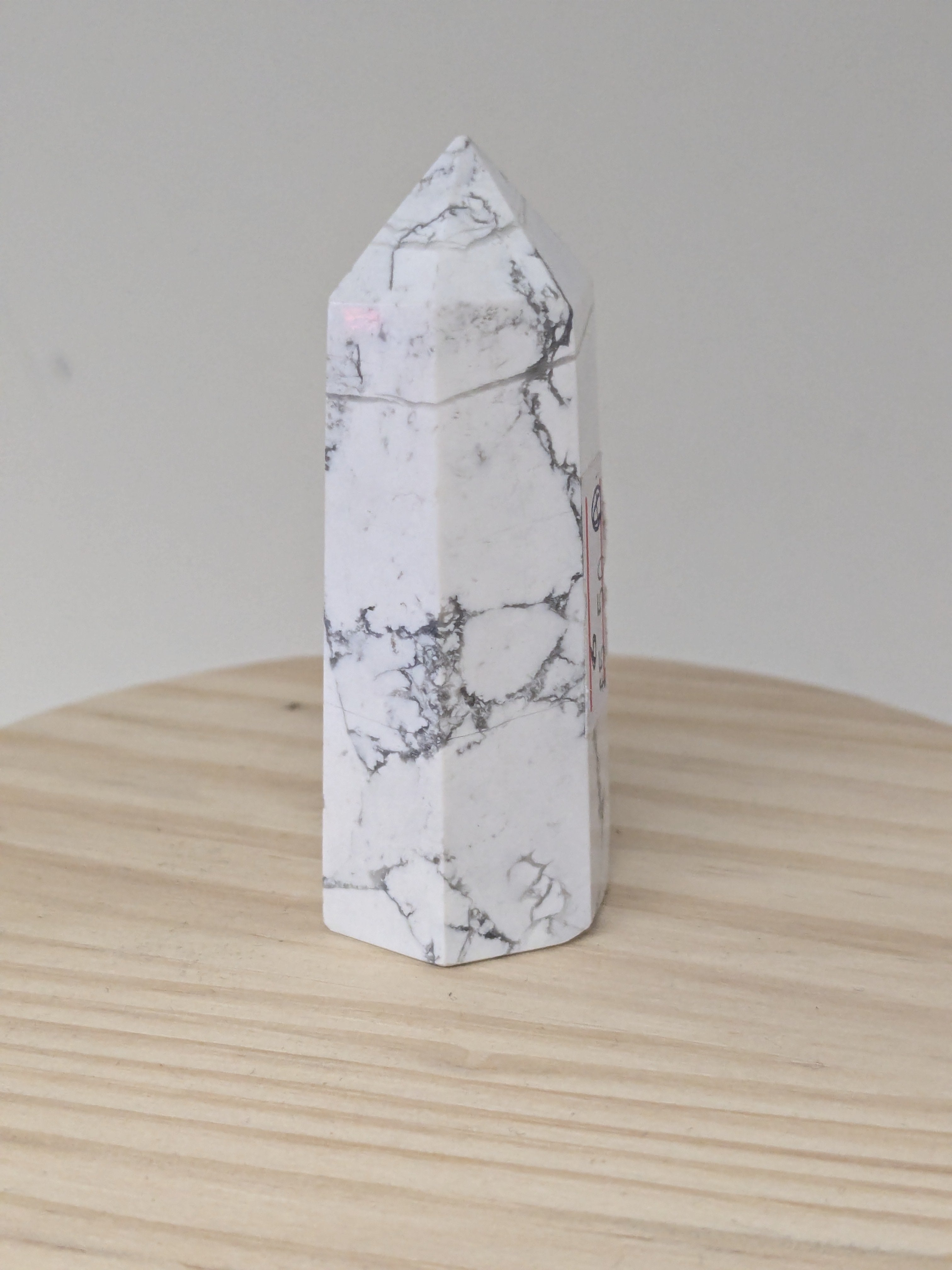 Howlite Crystal Point Tower