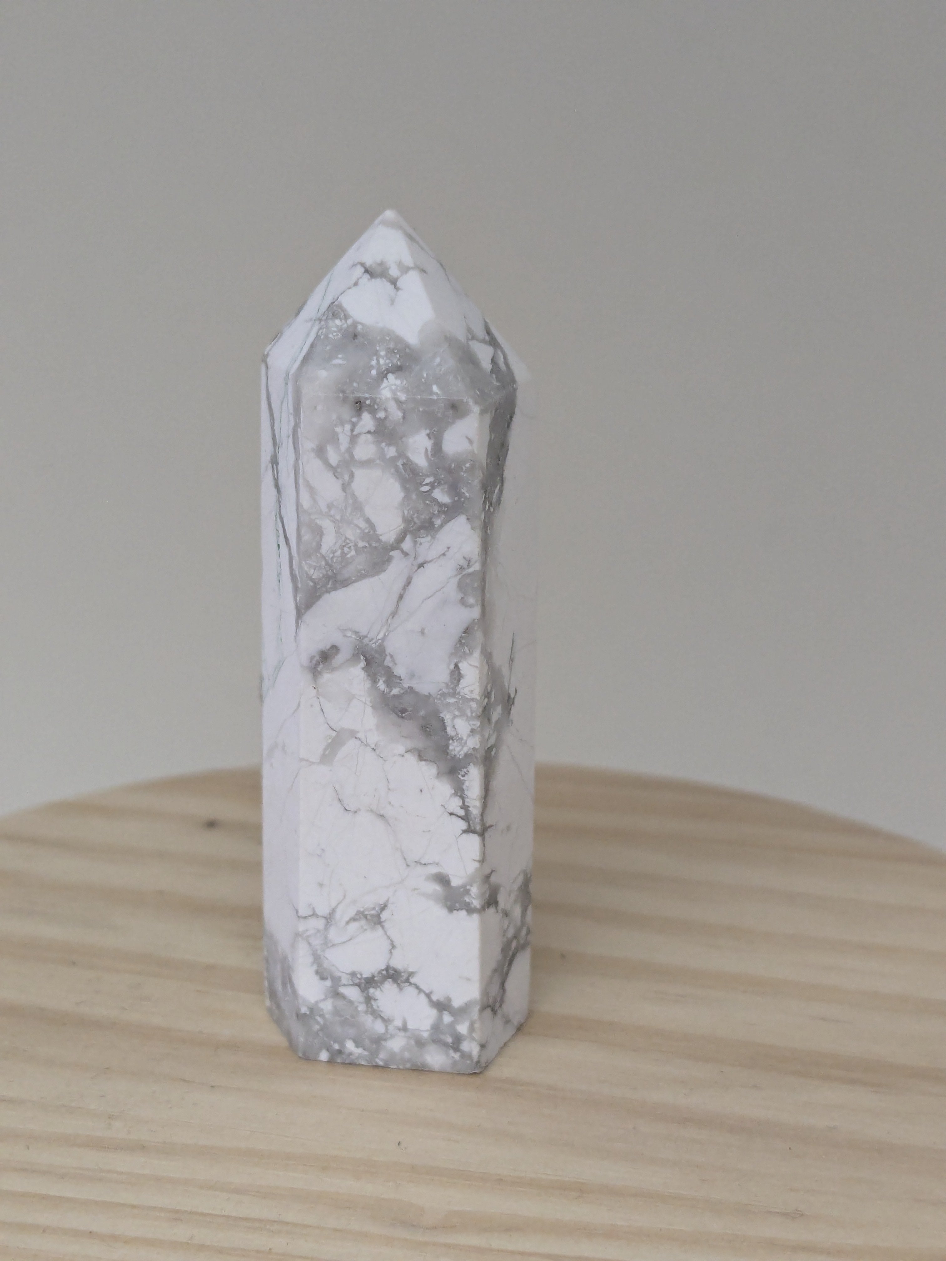 Howlite Crystal Point Tower