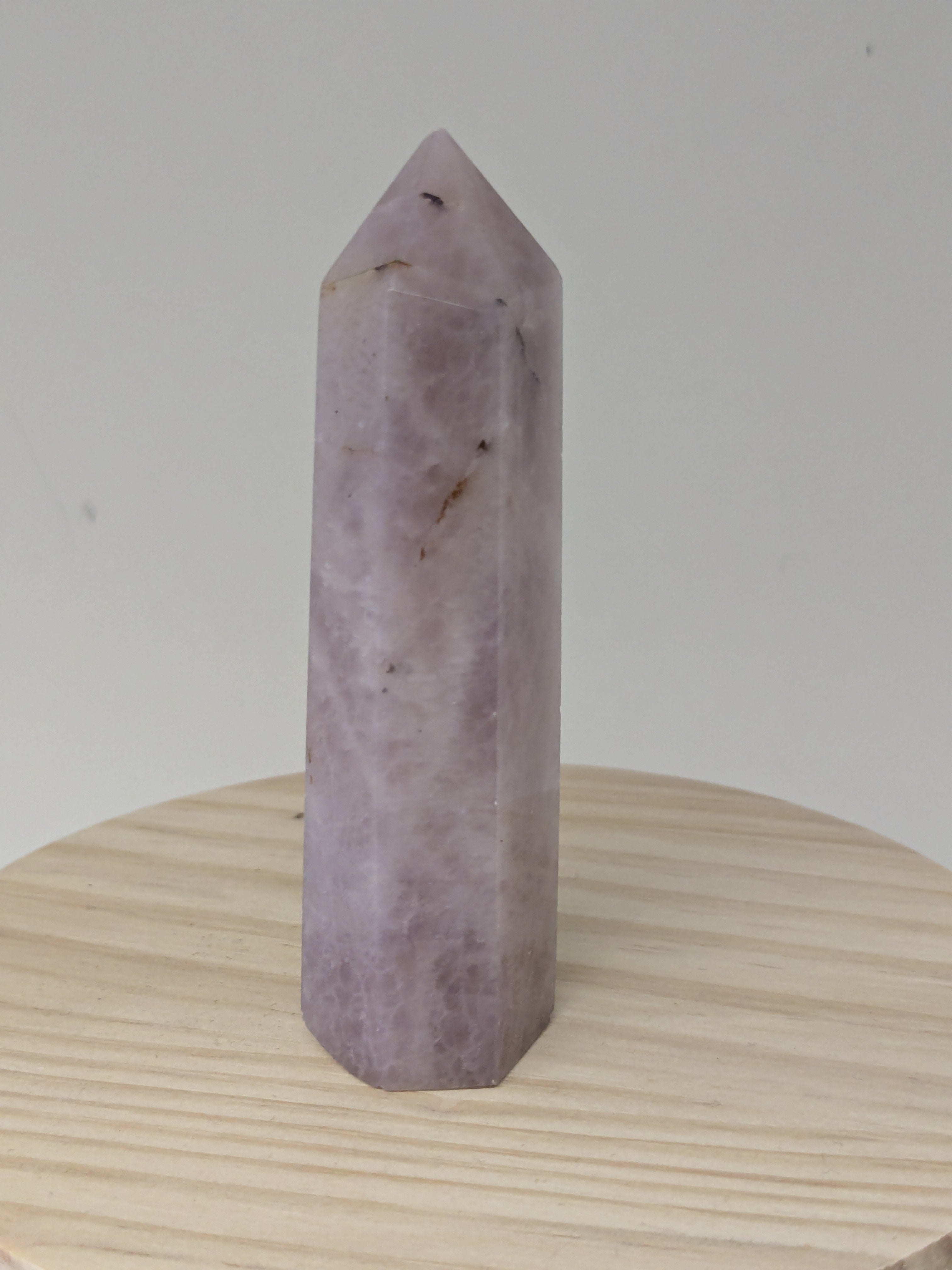 Lavender Rose Quartz Crystal Point Tower