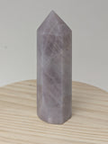 Lavender Rose Quartz Crystal Point Tower