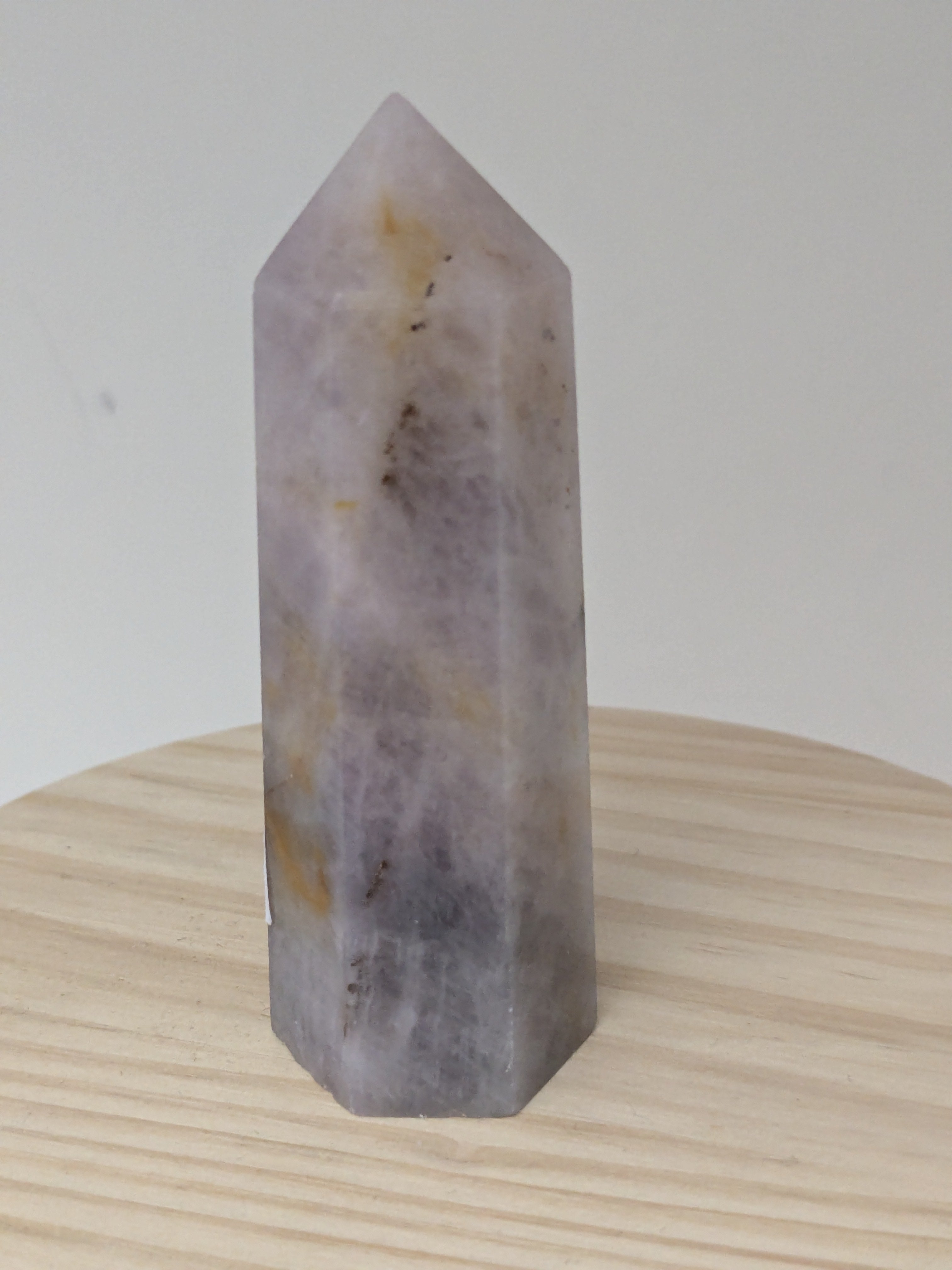 Lavender Rose Quartz Crystal Point Tower