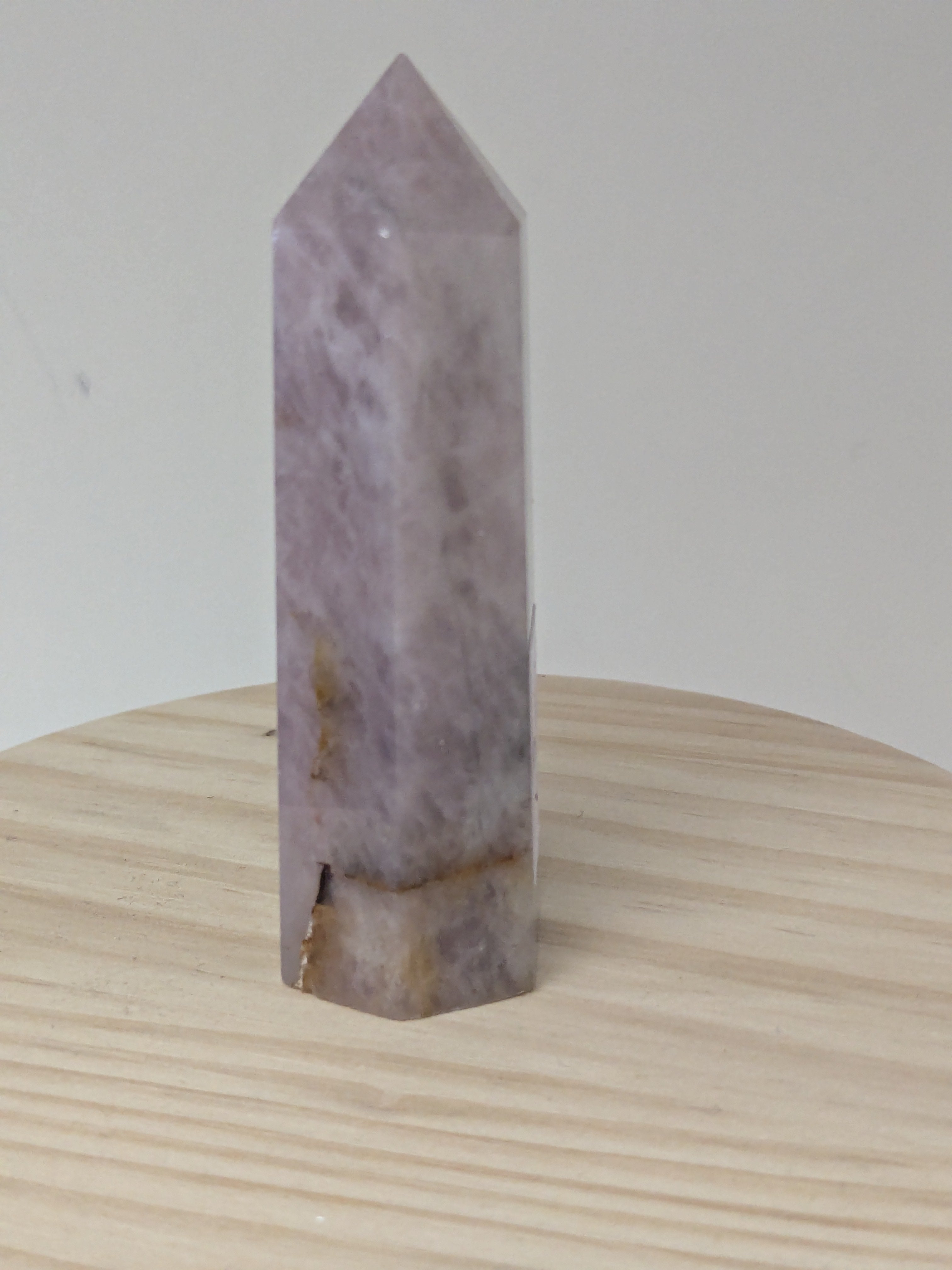 Lavender Rose Quartz Crystal Point Tower