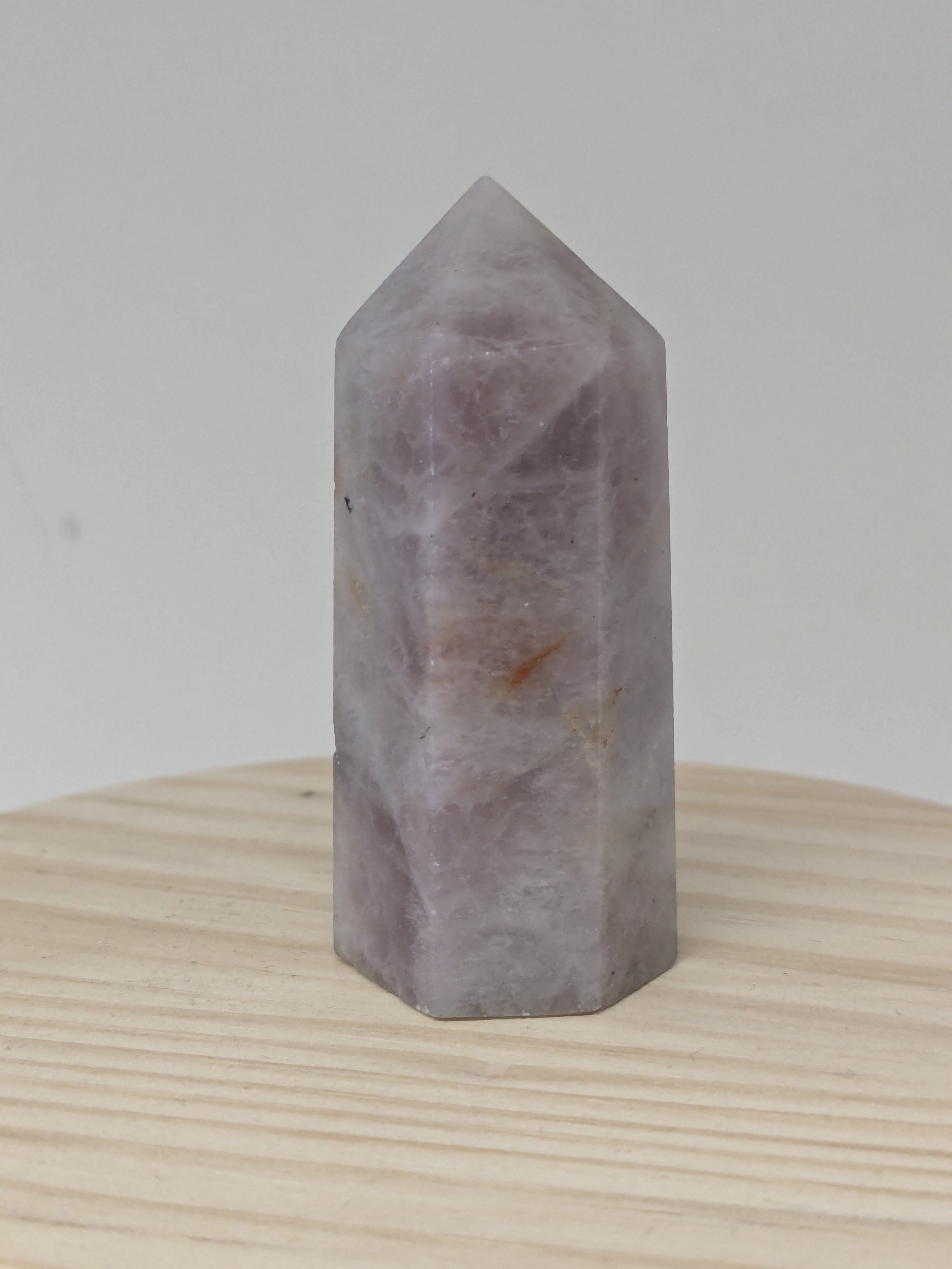 Lavender Rose Quartz Crystal Point Tower