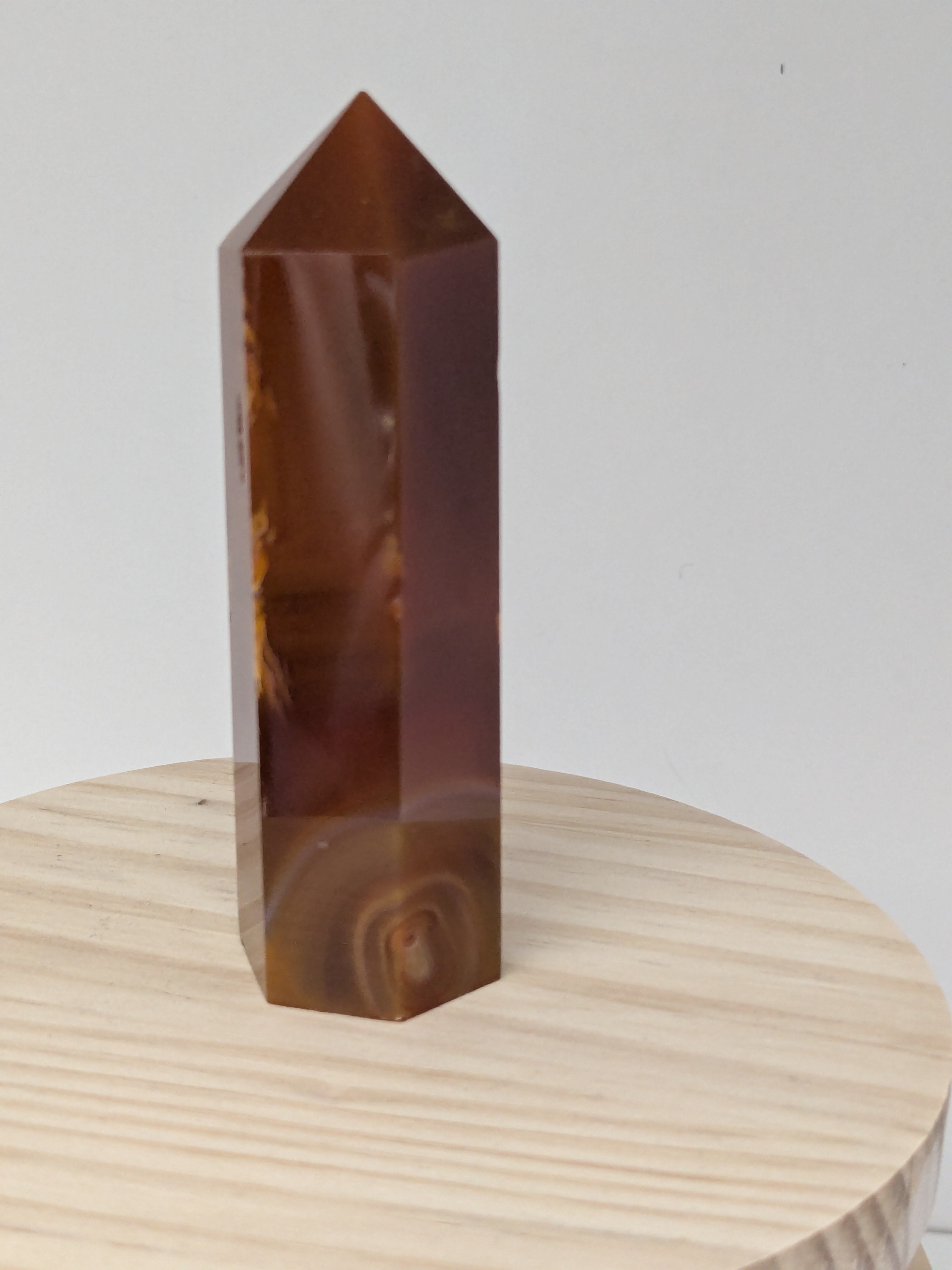 Carnelian Crystal Point Tower