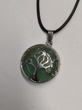 Green Aventurine Tree of Life Pendant Necklace