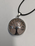 Rose Quartz Tree of Life Pendant Necklace