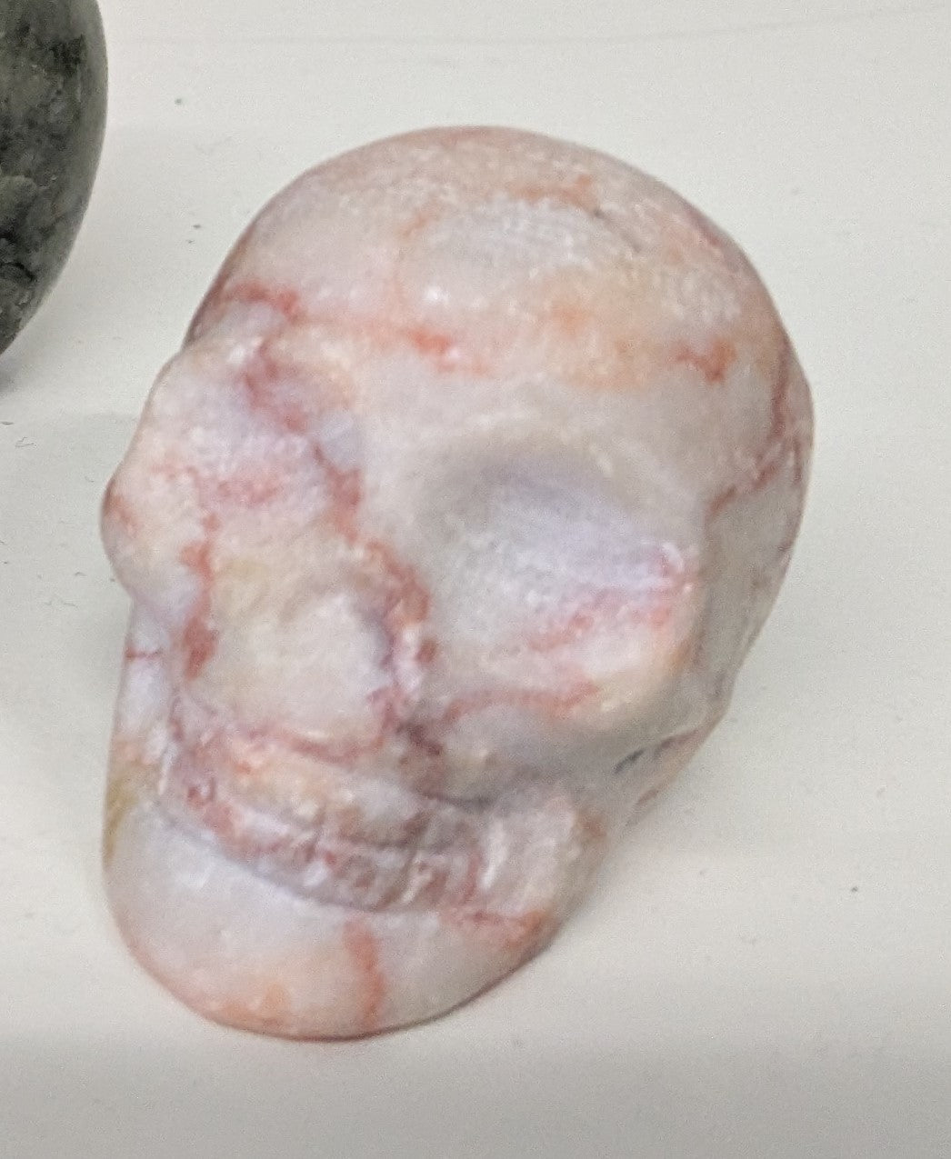 Red Network Jasper Crystal Skull – 78g | One of a Kind