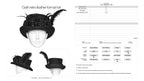Goth Feather Formal Hat Gothic Retro Style Punk Rave