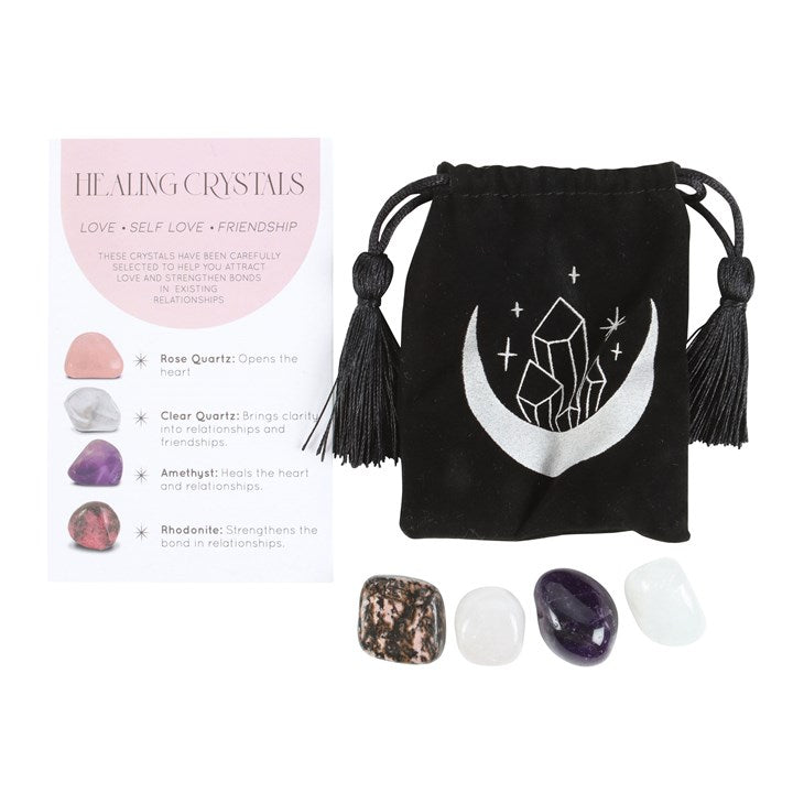 Love Crystal Set with Moon Trinket Dish