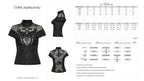 Punk Rave Gothic Applique Top