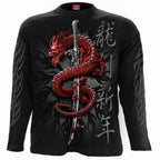 ORIENTAL DRAGON  - Longsleeve T-Shirt Black