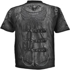 GOTH WRAP - Allover T-Shirt Black