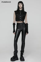 Punk Rave Ravenna Leggings - Black Prism Finish