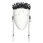 Punk Rave Effie Gorgeous Black Crystal Headband