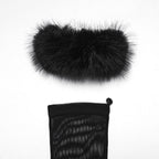 Punk Rave Fluffy Goth Claw Gloves