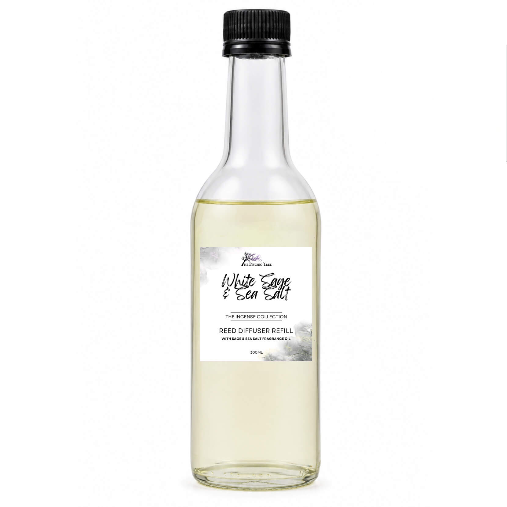 White Sage & Sea Salt - Crystal Infused Reed Diffuser - The Incense Collection