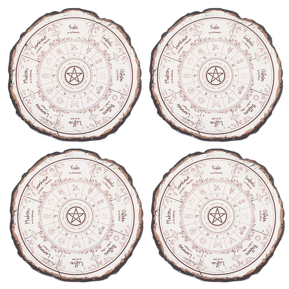 Gothic Gifts Wheel of the Year Coaster Set