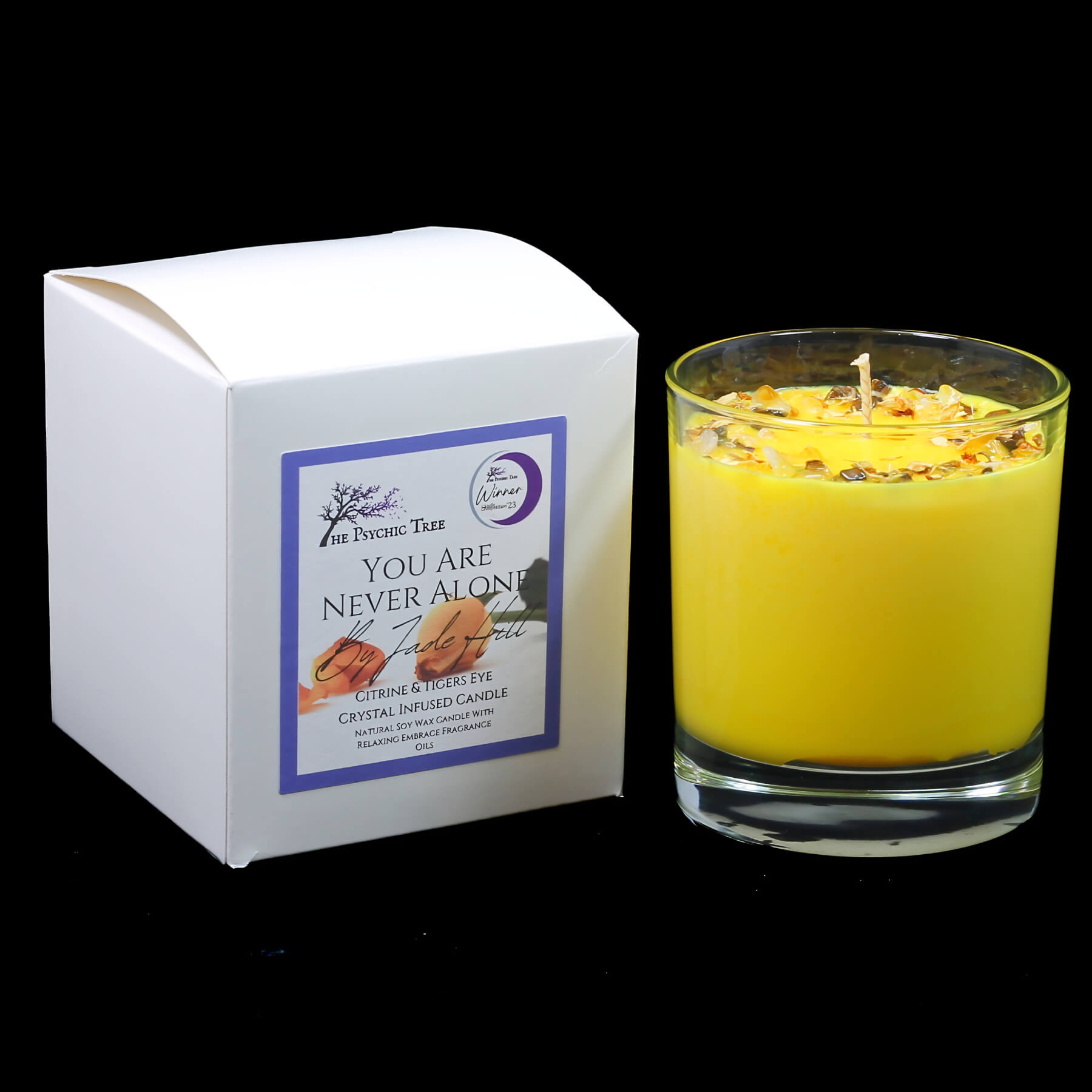 You Are Never Alone - Crystal Infused Scented Candle