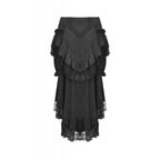 Dark in Love Cordelia Gothic High-Low Layered Skort