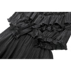 Dark in Love Cordelia Gothic High-Low Layered Skort