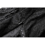 Dark in Love Ophelia Lace Off-Shoulder Gothic Top in Black