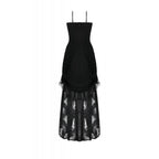 Dark in Love Vampiress Royal Velvet and Lace Maxi Dress