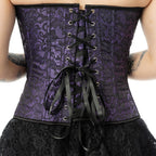 Vixxsin Amethyst Lace Gothic Corset