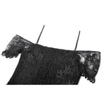 Dark in Love Romantic Gothic Lace Layered High-Low Dress