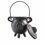 Cast Iron Cauldron with Pentacle - Small
