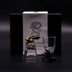 Gift Set of 6 Shot Glasses (50ml) - Mystical Creatures - Antique Bronze