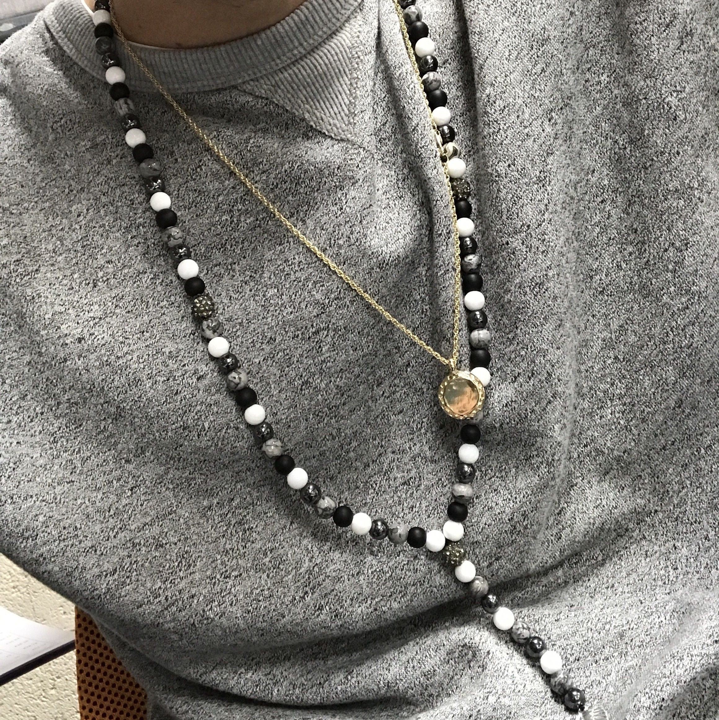 Buddha Black Stone Necklace