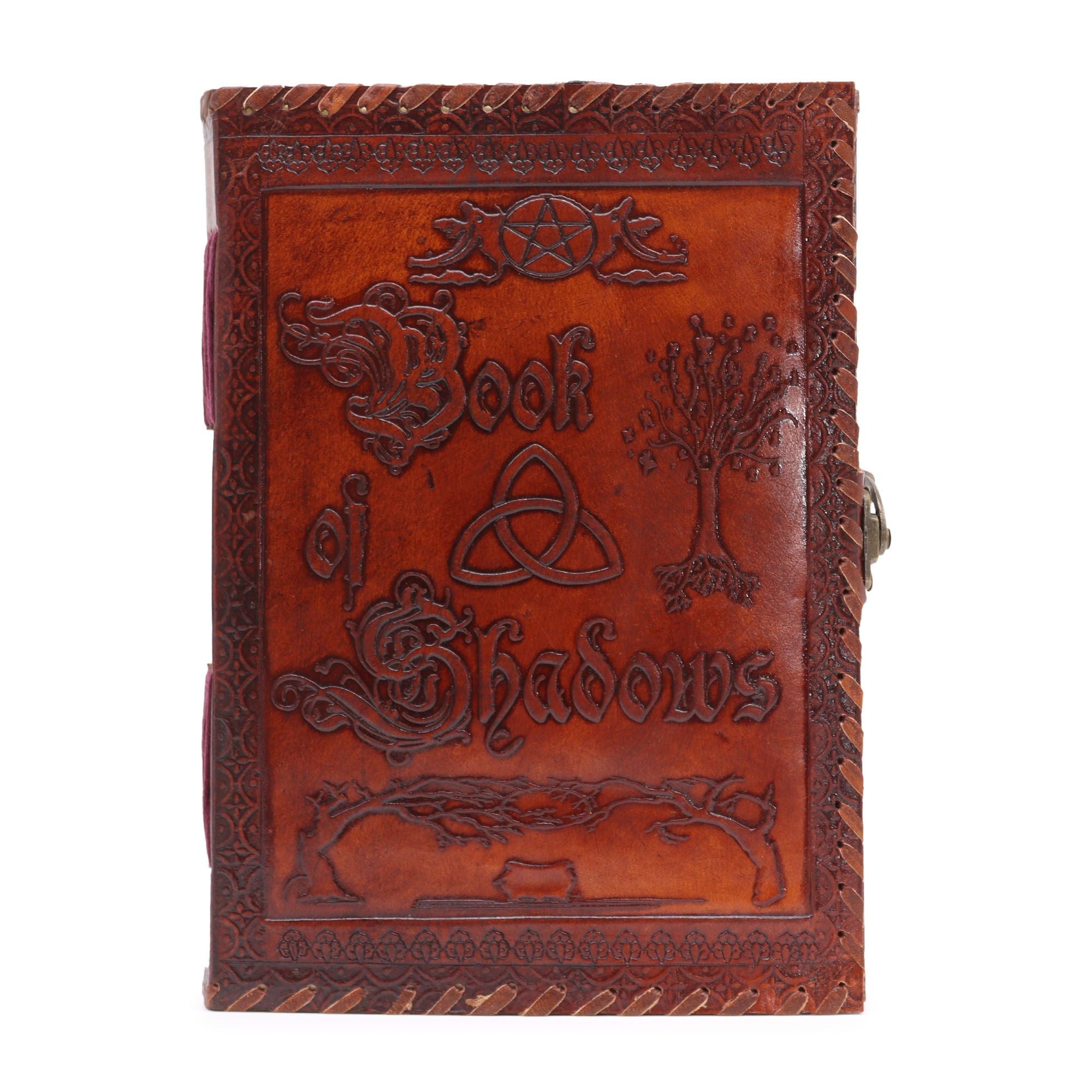 Large Book of Shadows - Dark Tan deckle edged