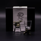 Gift Set of 6 Shot Glasses (50ml) - Mystical Creatures - Antique Bronze