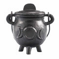 Cast Iron Cauldron with Triple Moon - Small