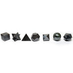 Geometric Seven Piece Black Agate Set DV