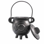 Cast Iron Cauldron with Triple Moon - Small