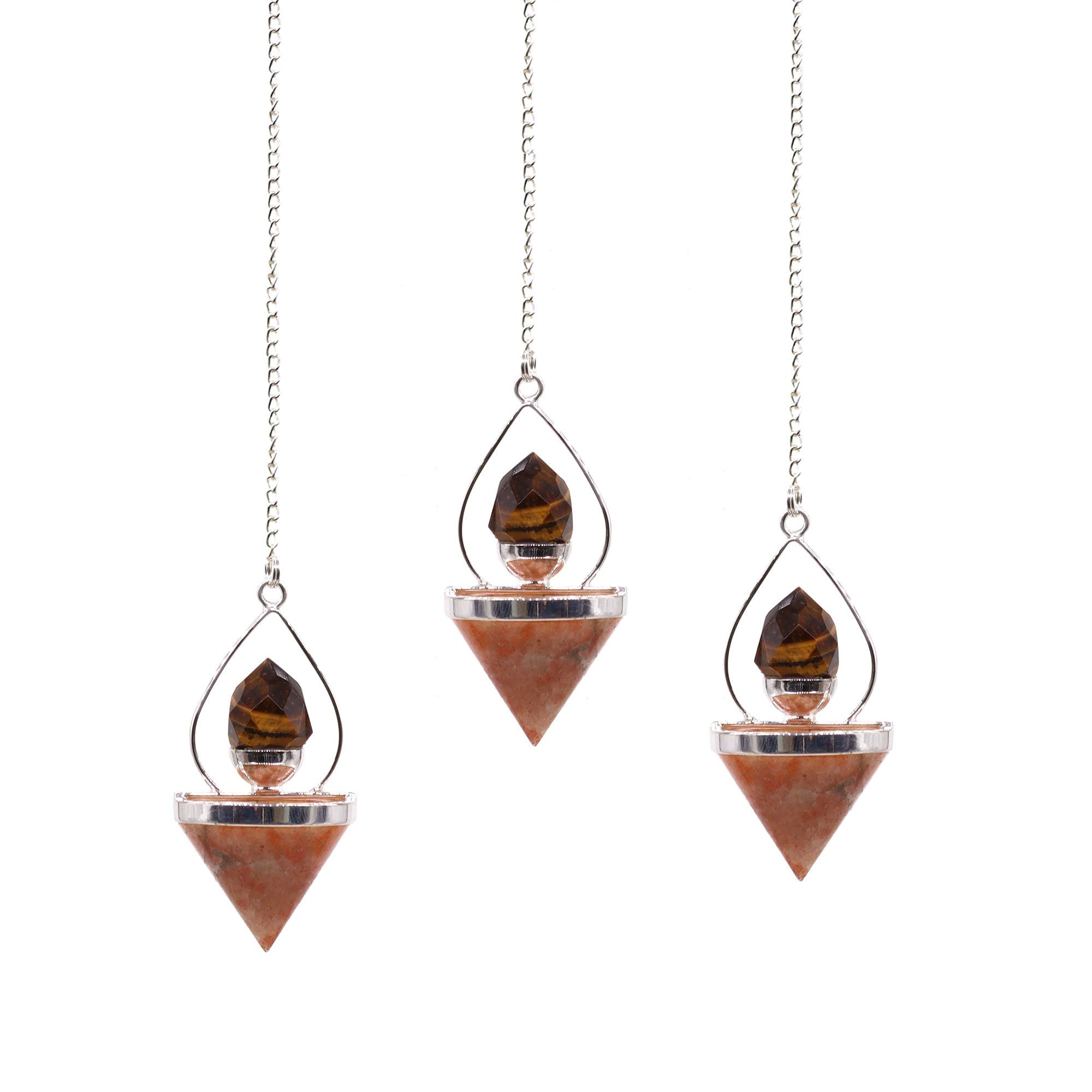 Lantern of Life Pendulum - Sunstone & Tiger's Eye
