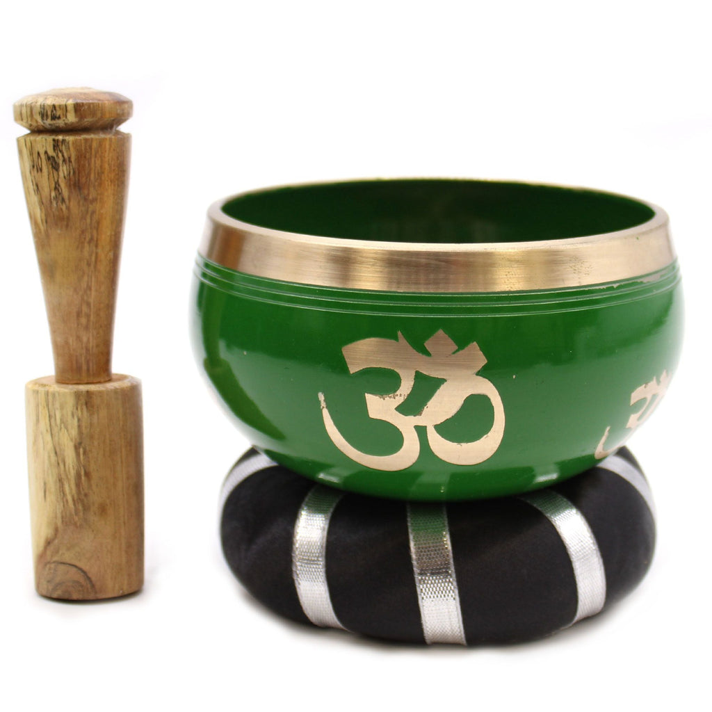 Tree of Life Singing Bowl Set- Green