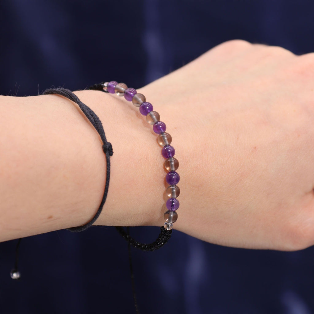 Capricorn Zodiac Crystal Candle with Gemstone Bracelet