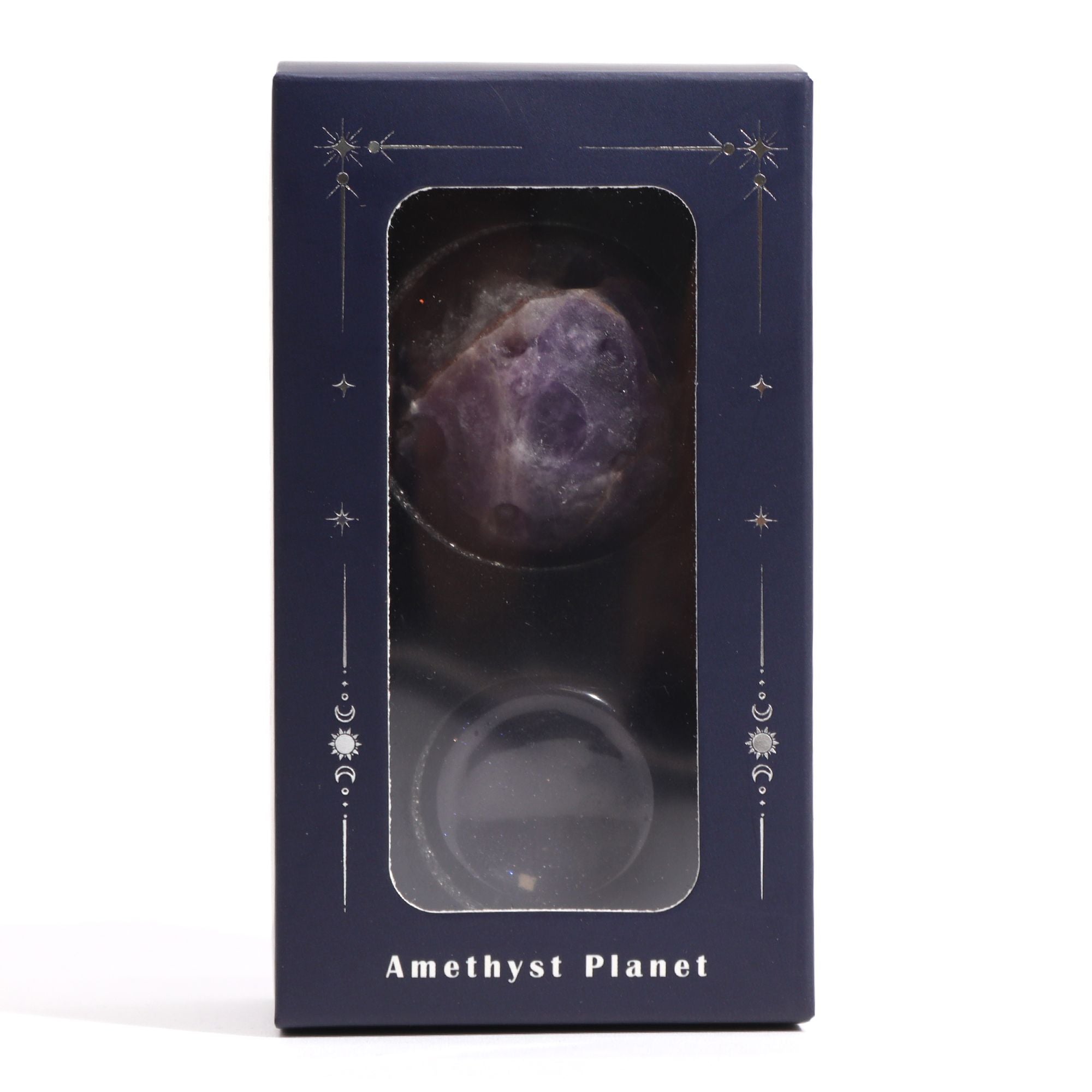 Ametyst Planet on a Sola Goldstone Stand Jupiter