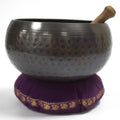 Singing Bowl Velvet Cushion Black