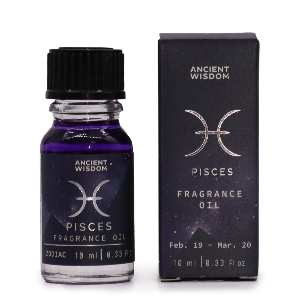 Pisces Zodiac Gift Set — Crystal Candle, Gemstone Bracelet, Bath Fizzers & Fragrance Oil