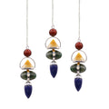 Elemental Pendulum - Red Jasper, Yellow Adventurine, Moss Agate, Sodalite & Moonstone