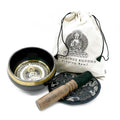 Hand Beaten & Engraved Singing Bowl Gift Set  Teachings Buddha