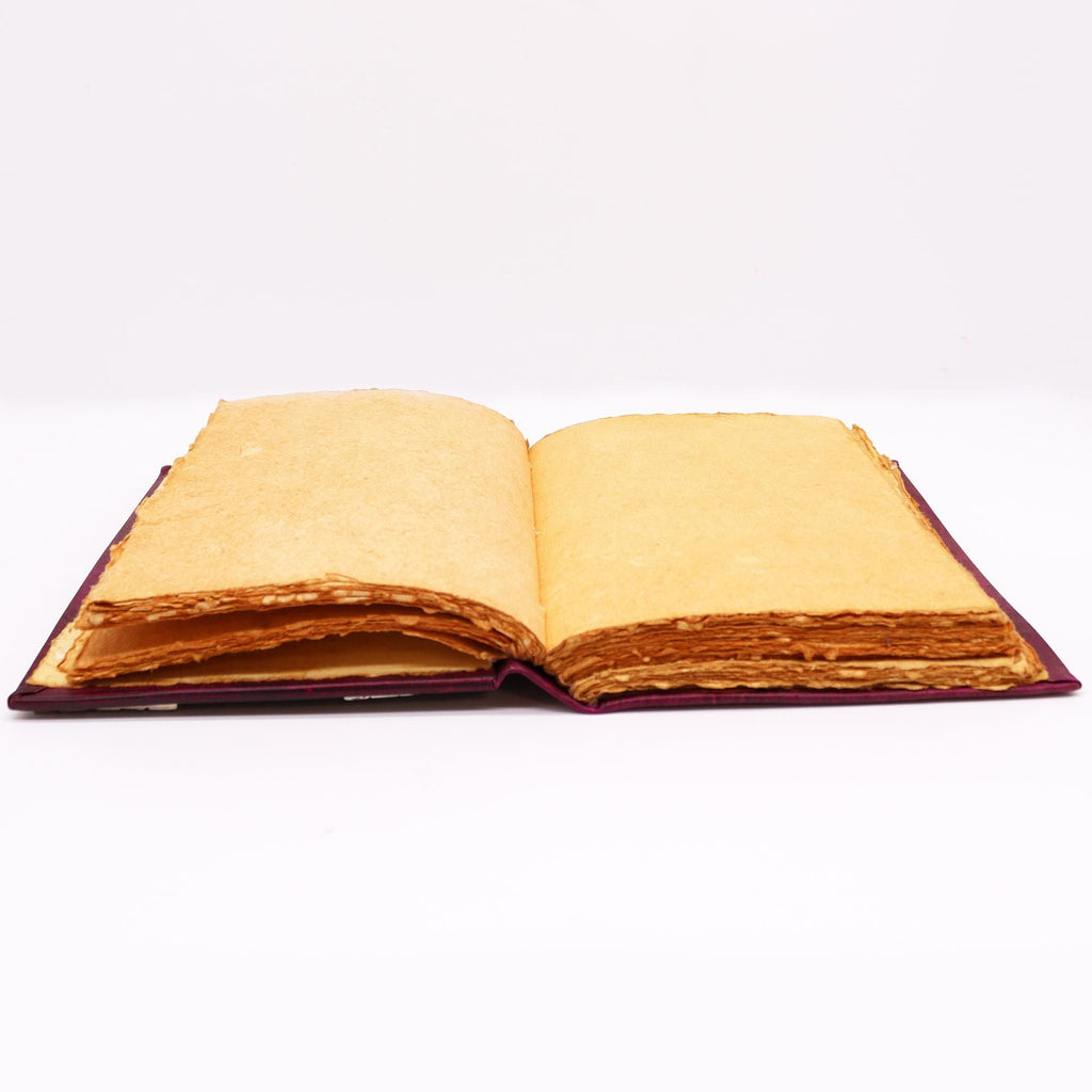 Heafty Red Tan Book - Zinc Hamsa Decor