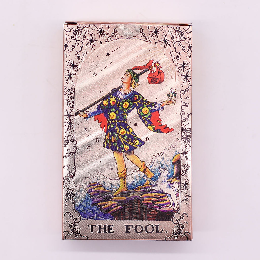 Moon Phase Tarot Cards in Rose Gold with Guidebook | Lunar Cycle Fortune Telling Cards 78 Arcana UK