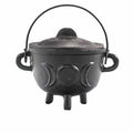 Cast Iron Triple Moon Cauldron – Medium